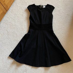 Eliza J Ponte Fit & Flare Midi Dress